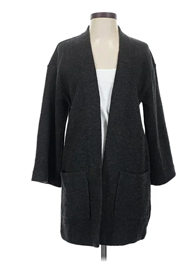 Pre-owned Wilfred Wool Cardigan Sweater In Gray