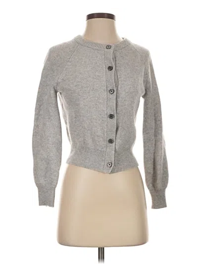 Pre-owned Wilfred Wool Cardigan Sweater In Gray