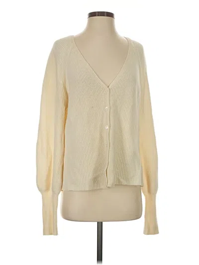 Pre-owned Wilfred Wool Cardigan Sweater In Ivory