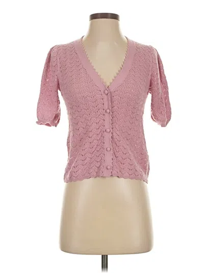 Pre-owned Wilfred Wool Cardigan Sweater In Pink