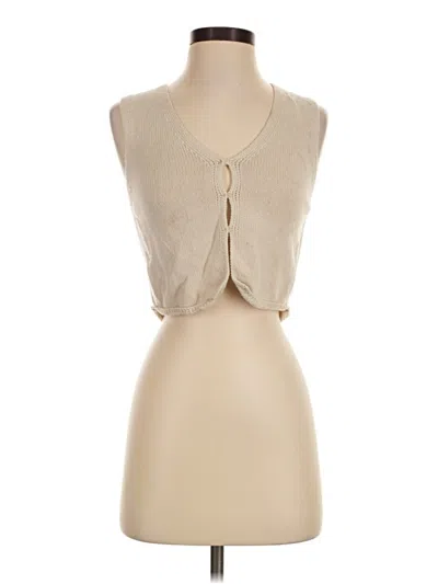 Pre-owned Wilfred Wool Cardigan Sweater In Tan