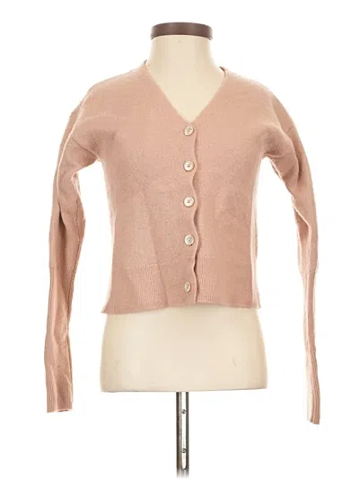 Pre-owned Wilfred Wool Cardigan Sweater In Tan