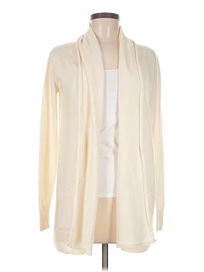 Pre-owned Wilfred Wool Cardigan Sweater In White