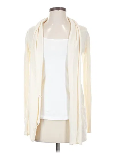 Pre-owned Wilfred Wool Cardigan Sweater In White