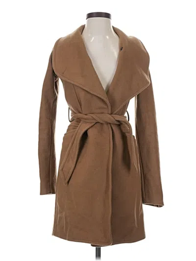 Pre-owned Wilfred Wool Coat In Brown
