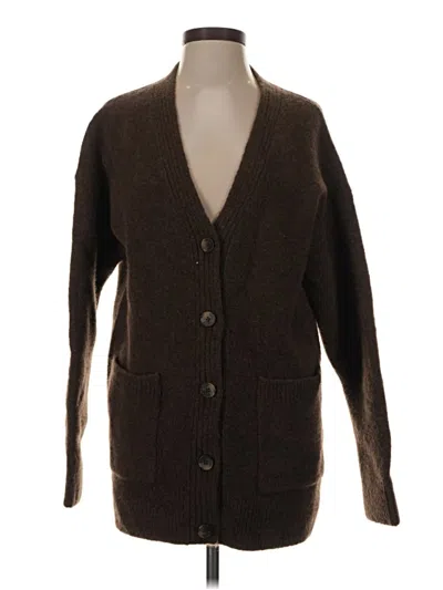 Pre-owned Wilfred Wool Coat In Brown