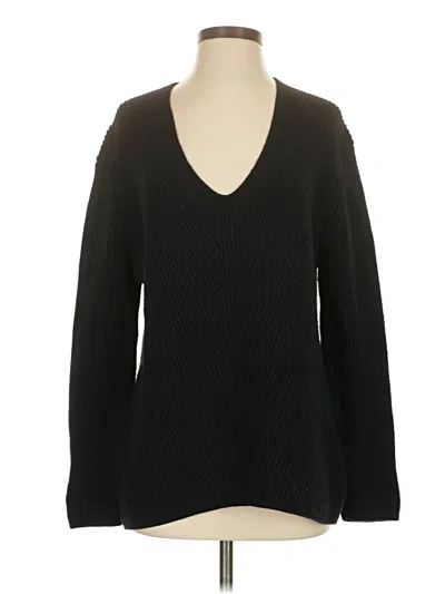 Pre-owned Wilfred Wool Pullover Sweater In Black