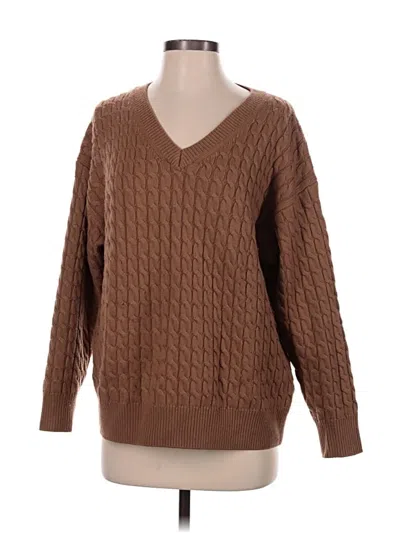 Pre-owned Wilfred Wool Pullover Sweater In Brown
