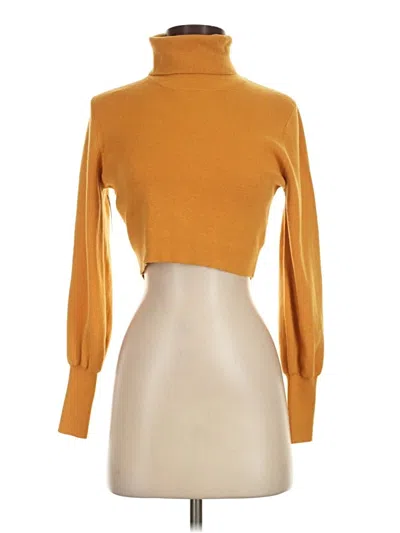 Pre-owned Wilfred Wool Pullover Sweater In Gold