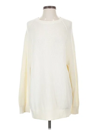 Pre-owned Wilfred Wool Pullover Sweater In Ivory