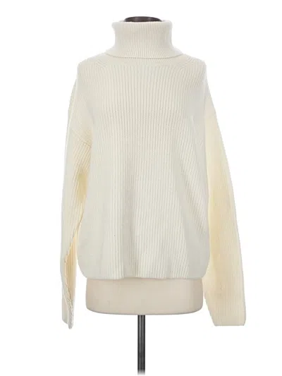 Pre-owned Wilfred Wool Pullover Sweater In Ivory