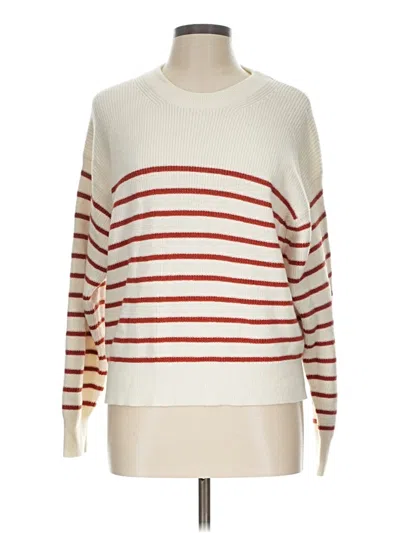 Pre-owned Wilfred Wool Pullover Sweater In Ivory