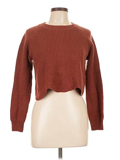 Pre-owned Wilfred Wool Pullover Sweater In Orange