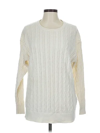 Pre-owned Wilfred Wool Pullover Sweater In White