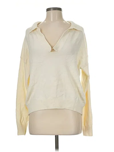 Pre-owned Wilfred Wool Pullover Sweater In White