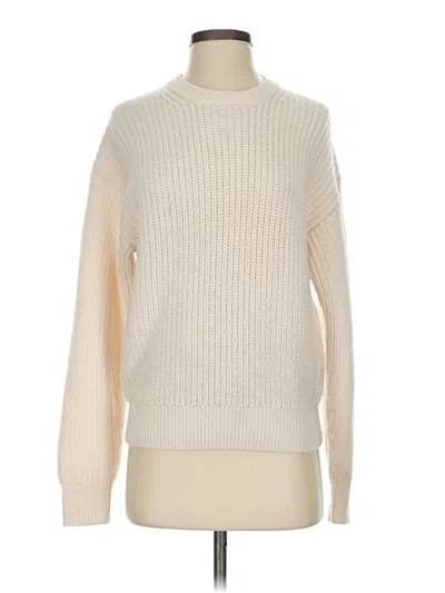 Pre-owned Wilfred Wool Pullover Sweater In White