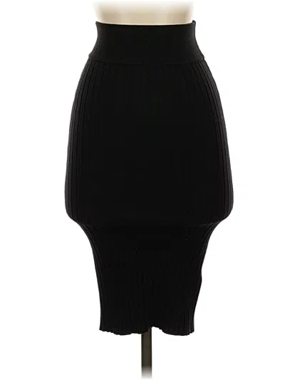 Pre-owned Wilfred Wool Skirt In Black