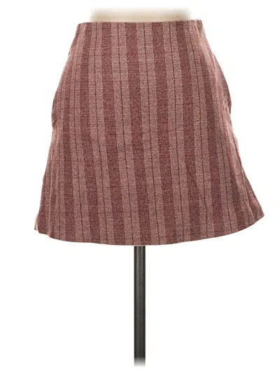 Pre-owned Wilfred Wool Skirt In Burgundy