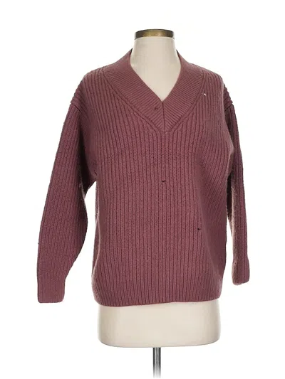Pre-owned Wilfred Wool Sweater In Burgundy