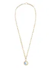 Wilhelmina Garcia Yin Yang Pendant Necklace In Gold