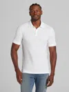 Wilke-rodriguez Big & Tall Men's Modern Fit Pique Knit Polo In White