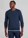 Wilke-rodriguez Marled Jersey Crewneck Sweater In Blue