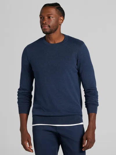 Wilke-rodriguez Marled Jersey Crewneck Sweater In Blue