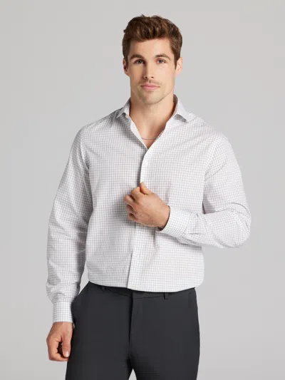 Wilke-rodriguez Modern Fit Check Dress Shirt In White