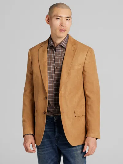 Wilke-rodriguez Modern Fit Faux Suede Sport Coat In Brown