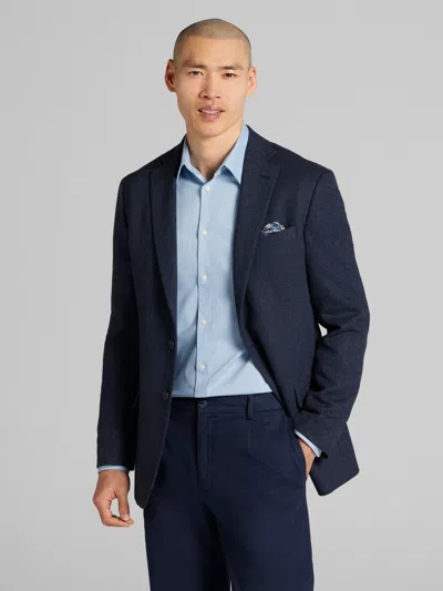 Wilke-rodriguez Modern Fit Herringbone Jacket In Blue