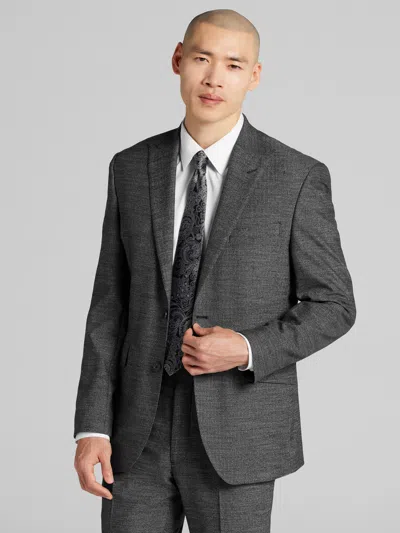 Wilke-rodriguez Modern Fit Herringbone Suit In Black