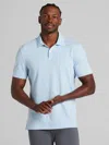 Wilke-rodriguez Big & Tall Men's Modern Fit Pique Knit Polo In Blue