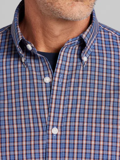 Wilke-rodriguez Modern Fit Plaid Button Up Shirt In Blue