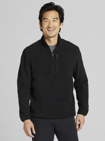 Wilke-rodriguez Quarter Zip Fleece Pullover In Black