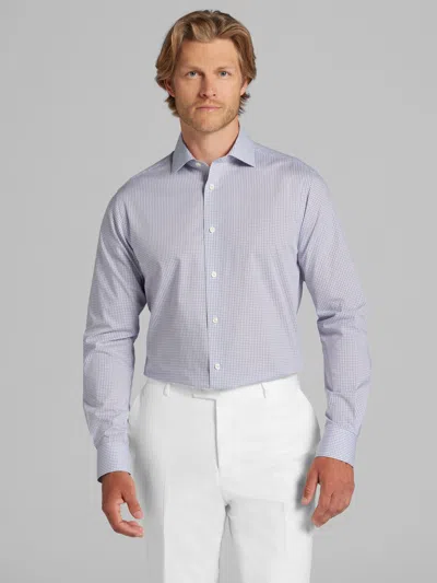 Wilke-rodriguez Slim Fit Mini Grid Dress Shirt In Blue