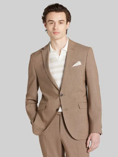 Wilke-rodriguez Big & Tall Men's Slim Fit Suit In Brown