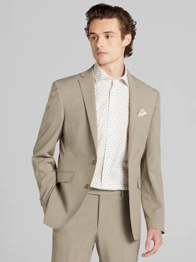 Wilke-rodriguez Slim Fit Tic Suit In Brown