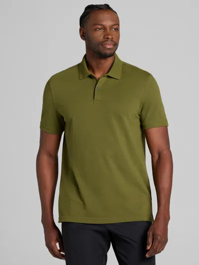 Wilke-rodriguez Modern Fit Pique Knit Polo In Green