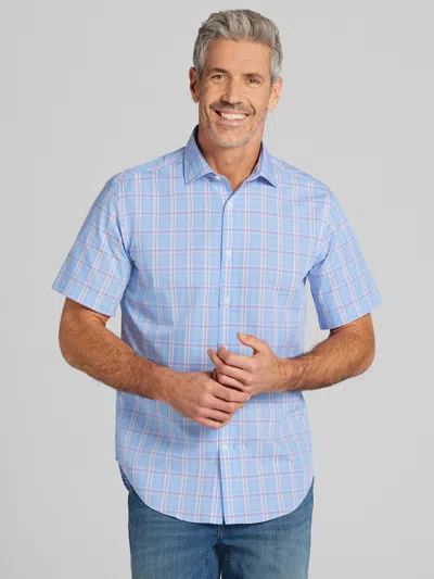 Wilke-rodriguez Modern Fit Plaid Woven Button Up Shirt In Blue