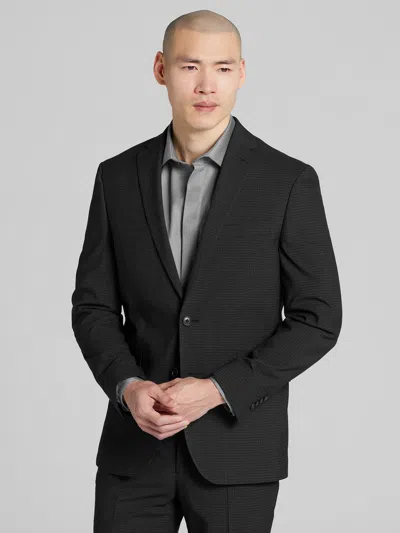 Wilke-rodriguez Slim Fit Check Suit In Black