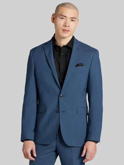 Wilke-rodriguez Slim Fit Check Suit In Blue