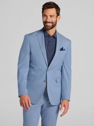Wilke-rodriguez Slim Fit Check Suit In Blue