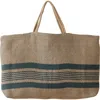 Will And Atlas Will & Atlas Chelsea Wide Market Shopper Jute Tote In Natural/grey