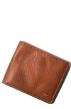 Will Leather Goods Classic Leather Bifold Wallet In Brown
