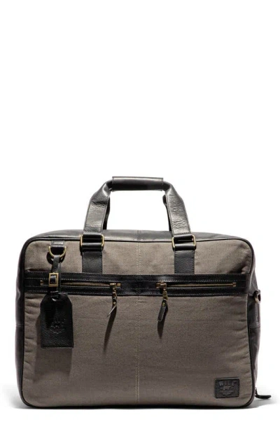 Will Leather Goods Commuter Carry-on Duffle In Charcoal/ Black