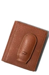 Will Leather Goods Front Pocket Money Clip Wallet In Brown