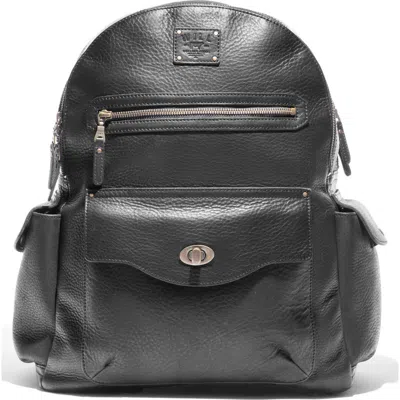 Will Leather Goods Leather Work Backpack In Black