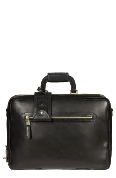 Will Leather Goods The Continental Leather Briefcase In Black