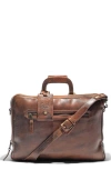 Will Leather Goods The Continental Leather Briefcase In Brown
