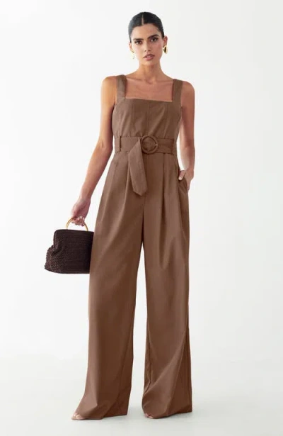 Willa Annika Jumpsuit In Brown